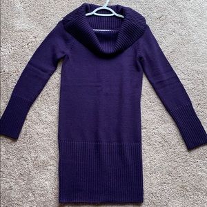 BCBG Cowl Neck Knit Mini Dress